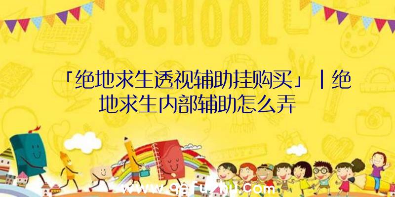 「绝地求生透视辅助挂购买」|绝地求生内部辅助怎么弄